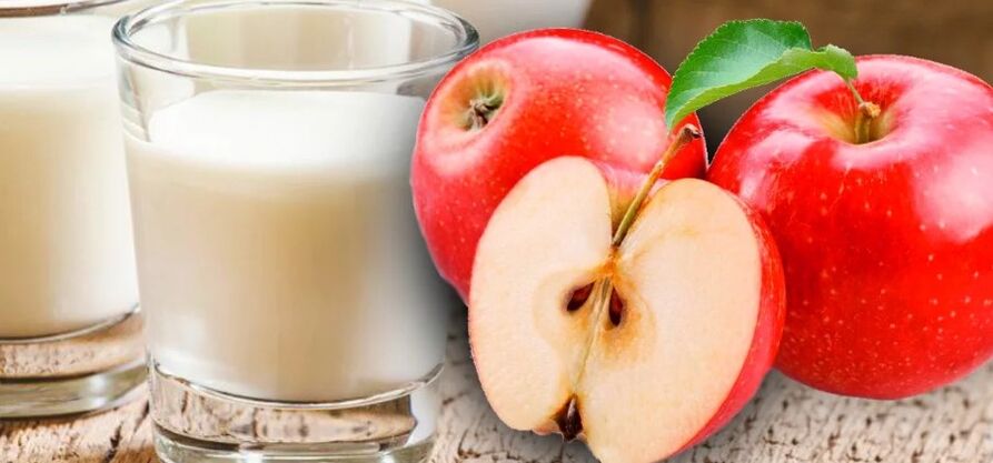 Kefir-apple diet