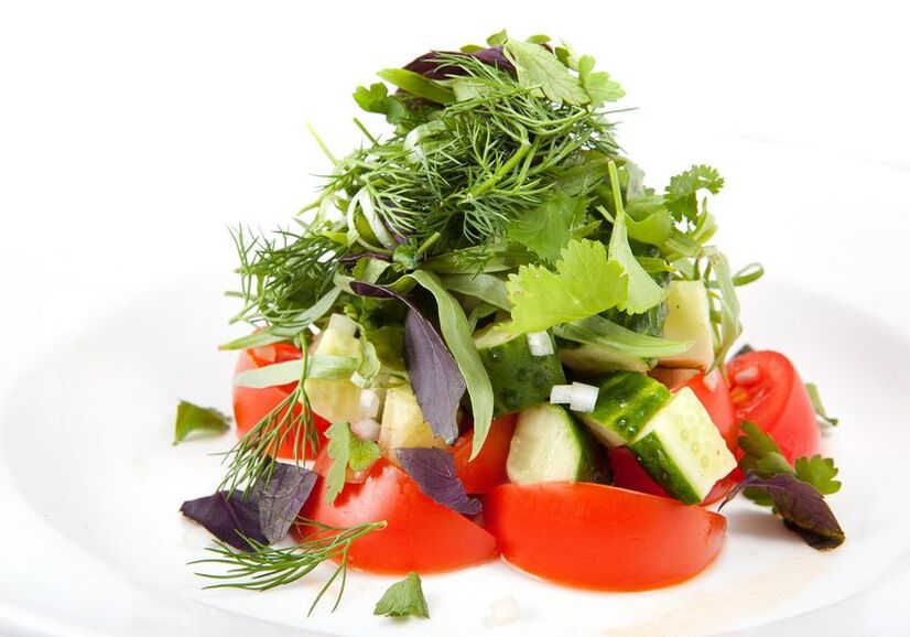 vegetable salad for allergenic diets